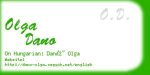 olga dano business card